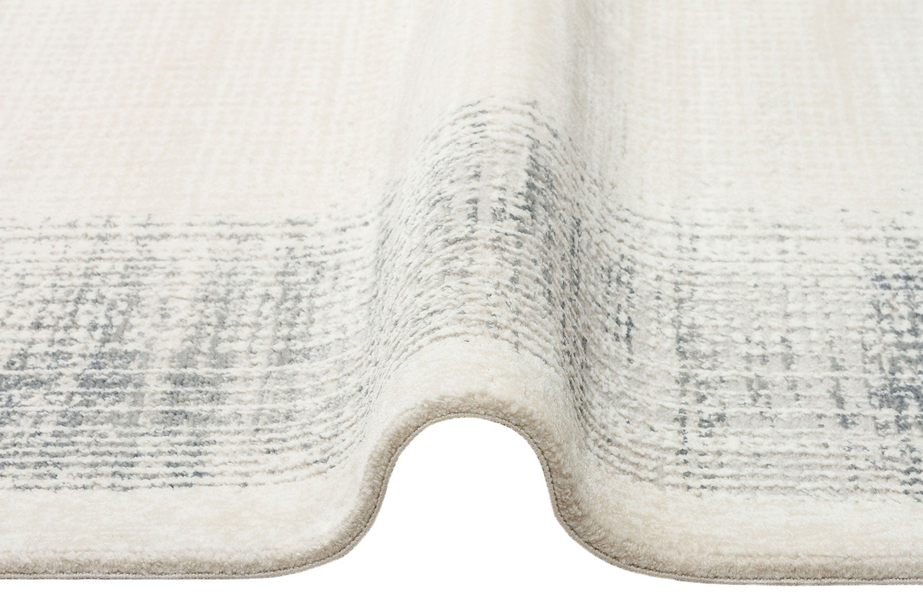 Vintage Area Rug - Cream Machine Made Rug | Washable Non Slip Flatweave Carpet
