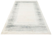 Vintage Area Rug - Cream Machine Made Rug | Washable Non Slip Flatweave Carpet