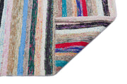 Girit 31952 Multy Striped Wool Handmade Area Rug 5'3" x 9'5"