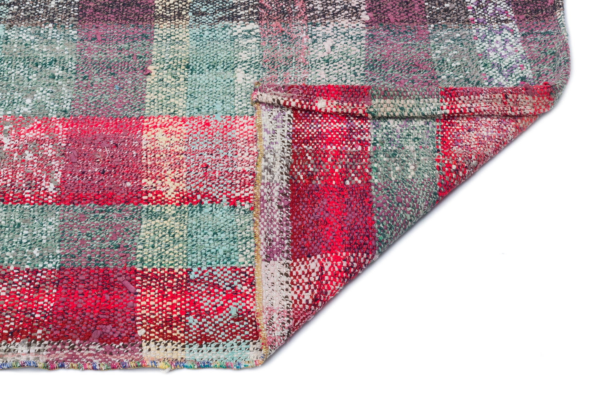Girit Beige Striped Wool Handmade Area Rug 2'10" x 9'4"