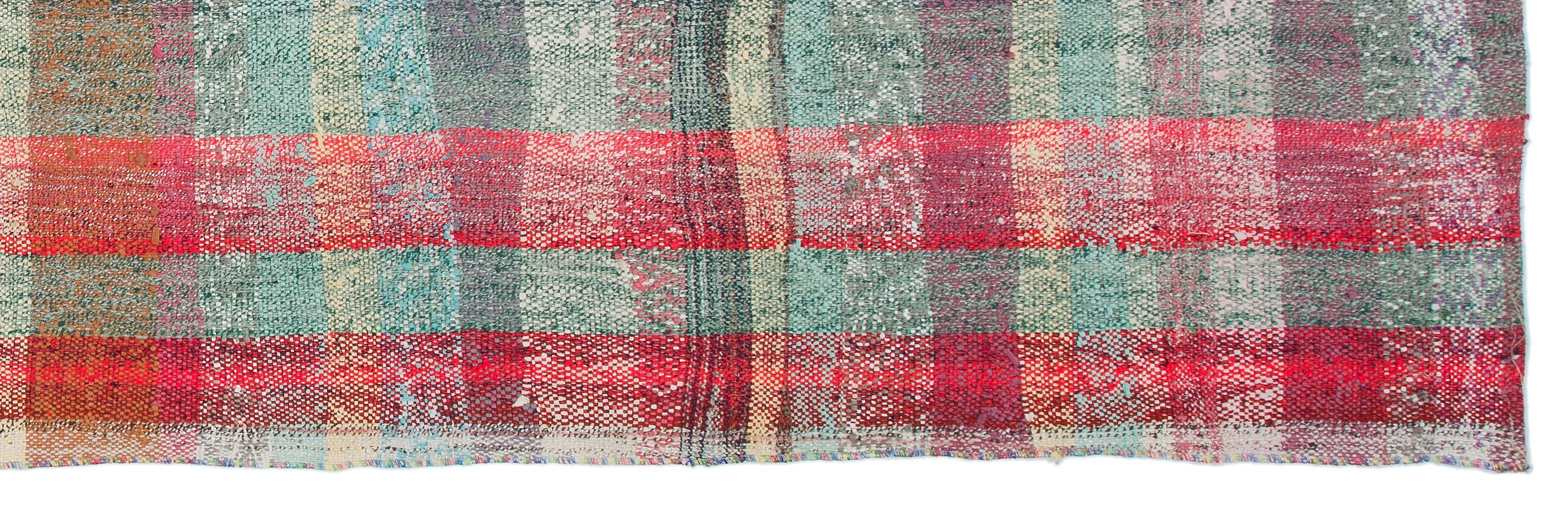 Girit Beige Striped Wool Handmade Area Rug 2'10" x 9'4"