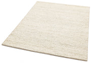 Handmade Jute Rug - White Modern Flatweave Natural Fiber Carpet for Living Room
