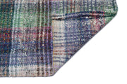 Girit Beige Striped Wool Handmade Area Rug 5'5" x 9'7"
