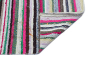 Girit Beige Striped Wool Handmade Area Rug 3'3" x 10'9"