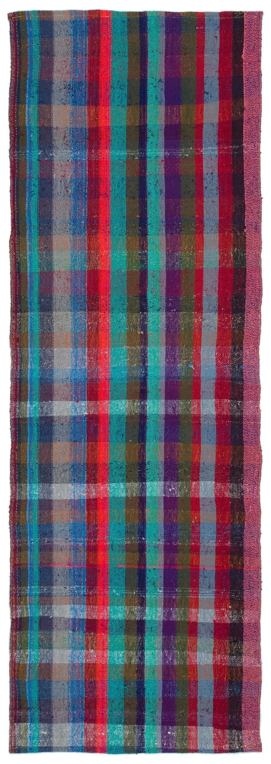 Girit Multy Striped Wool Handmade Area Rug 2'10" x 8'6"