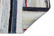 Girit Beige Striped Wool Handmade Area Rug 5'5" x 14'3"