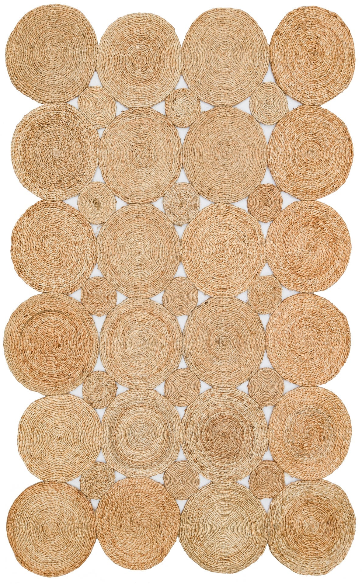 Modern Jute Rug – Hand Woven Natural Fiber Carpet | Soft Texture, Dust Free