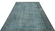 Atina Green Vintage Wool Handmade Area Rug 6'3" x 9'9"