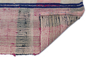 Girit Beige Striped Wool Handmade Area Rug 2'7" x 10'3"