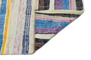 Wool Handmade Area Rug – Beige Striped Anatolian Carpet 5'9" x 8'10"