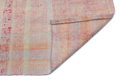 Girit Beige Striped Wool Handmade Area Rug 3'6" x 9'4"