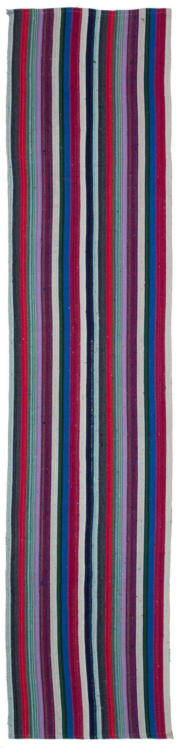 Girit Multy Striped Wool Handmade Area Rug 2'8" x 12'2"
