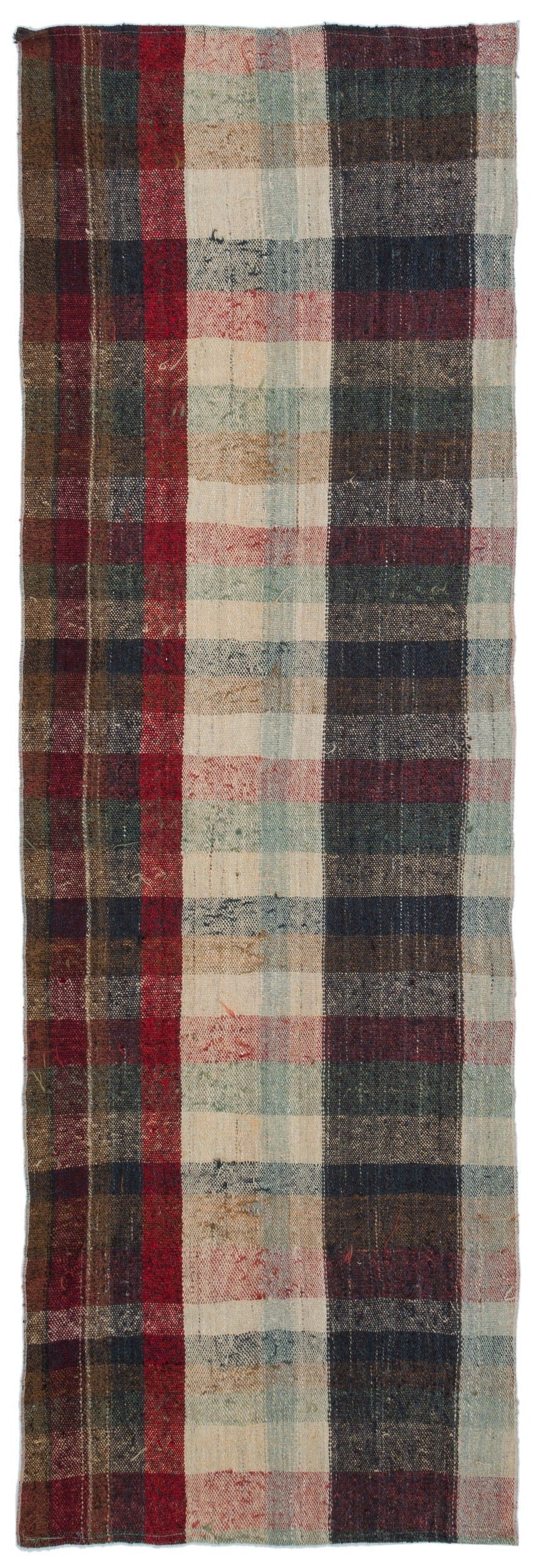 Girit Multy Striped Wool Handmade Area Rug 3'3" x 9'8"