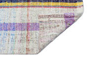 Girit Beige Striped Wool Handmade Area Rug 2'7" x 9'6"