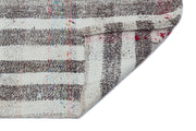 Girit 32494 Beige Striped Wool Handmade Area Rug 2'9" x 7'7"