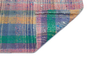 Girit Beige Striped Wool Handmade Area Rug 2'11" x 9'11"