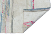 Girit Beige Striped Wool Handmade Area Rug 2'4" x 7'1"