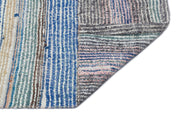 Girit Beige Striped Wool Handmade Area Rug 4'3" x 10'0"