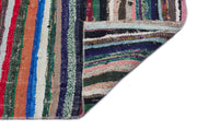 Girit Multy Striped Wool Handmade Area Rug 4'8" x 8'0"