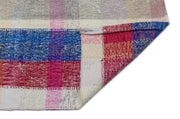 Girit Beige Striped Wool Handmade Area Rug 3'10" x 8'4"