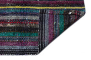 Girit Multy Striped Wool Handmade Area Rug 5'7" x 8'7"