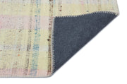 Girit Beige Striped Wool Handmade Area Rug 2'11" x 4'11"