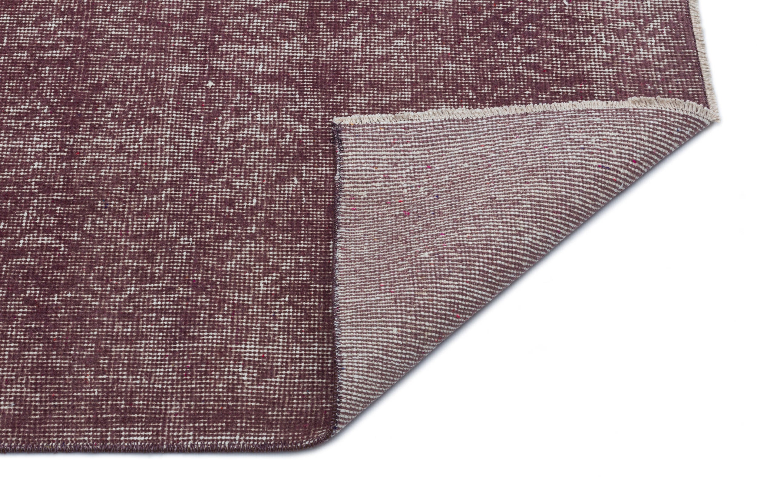 Atina Brown Vintage Wool Handmade Area Rug 5'1" x 8'0"