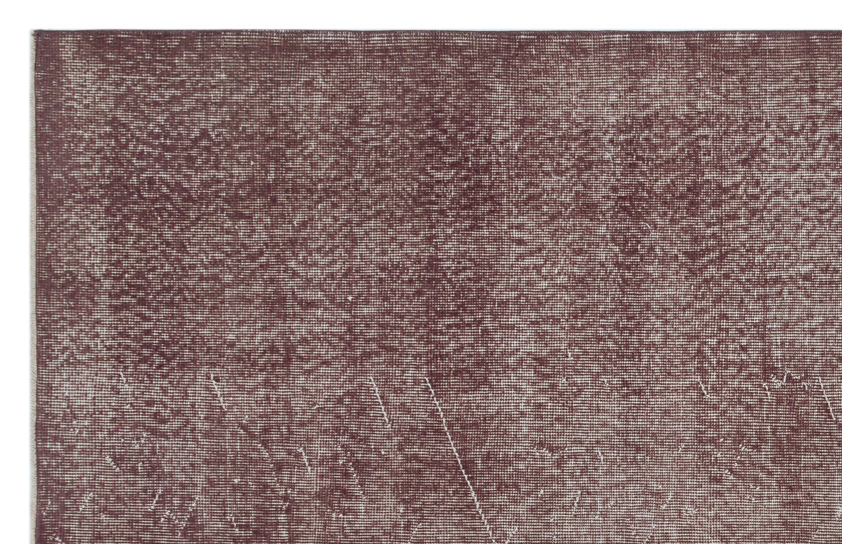 Atina Brown Vintage Wool Handmade Area Rug 5'1" x 8'0"