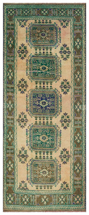 Kavala Red Classic Wool Handmade Area Rug 4'6" x 10'11"