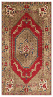 Wool Handmade Area Rug – Kavala Red Classic 5'10" x 7'9" Durable Vintage Style