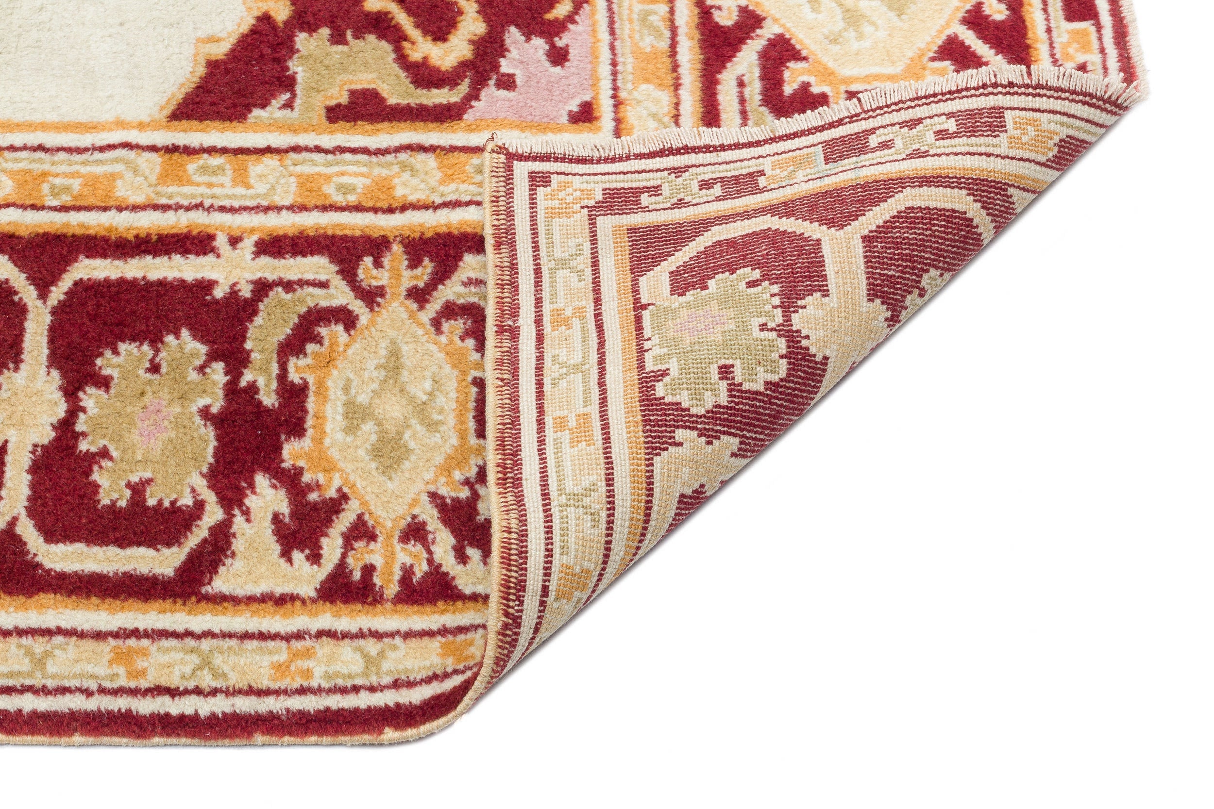 Kavala Red Classic Wool Handmade Area Rug 5'9" x 7'1"