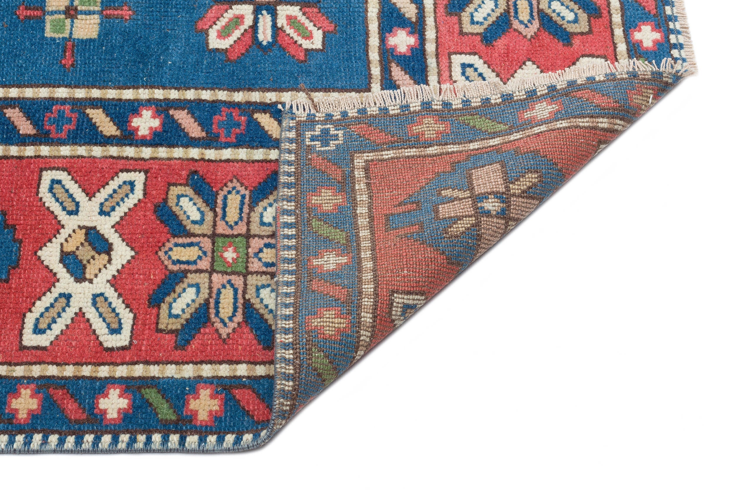 Kavala Red Classic Wool Handmade Area Rug 5'11" x 8'1"