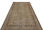Atina Brown Vintage Wool Handmade Area Rug 5'4" x 9'5"