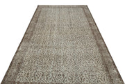 Atina Grey Vintage Wool Handmade Area Rug 5'5" x 9'9"
