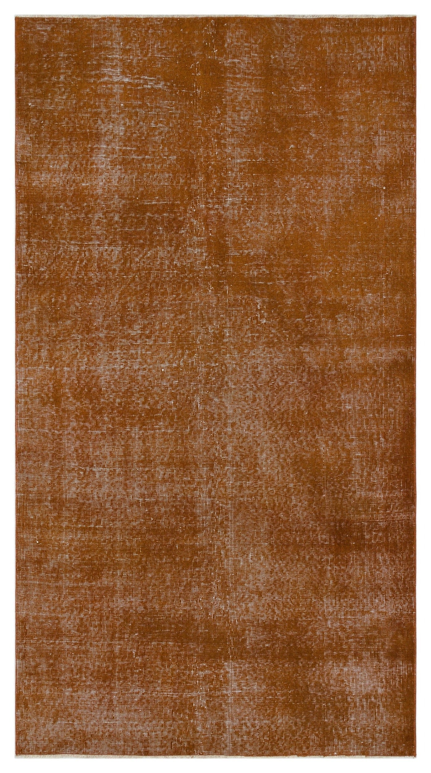Atina Brown Vintage Wool Handmade Area Rug 4'1" x 7'3"