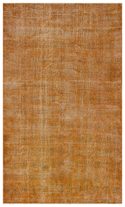 Atina Brown Vintage Wool Handmade Area Rug 6'2" x 10'2"