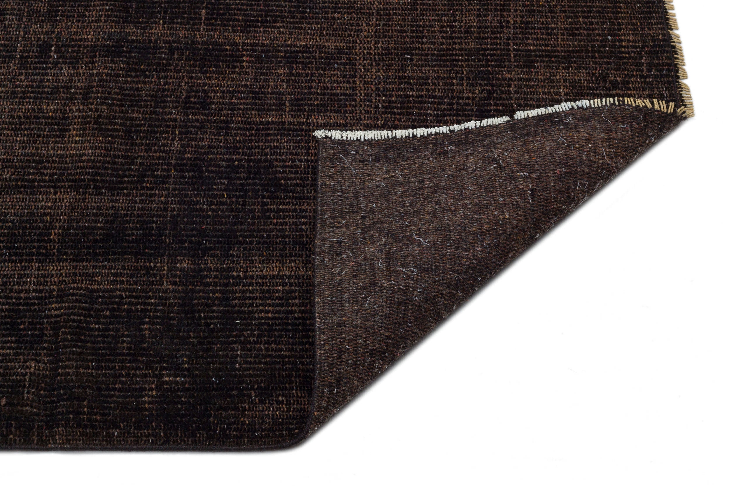 Atina Brown Vintage Wool Handmade Area Rug 5'2" x 8'2"