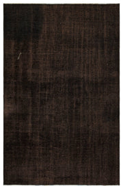 Atina Brown Vintage Wool Handmade Area Rug 5'2" x 8'2"