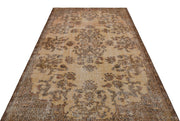 Atina Brown Vintage Wool Handmade Area Rug 4'10" x 9'5"