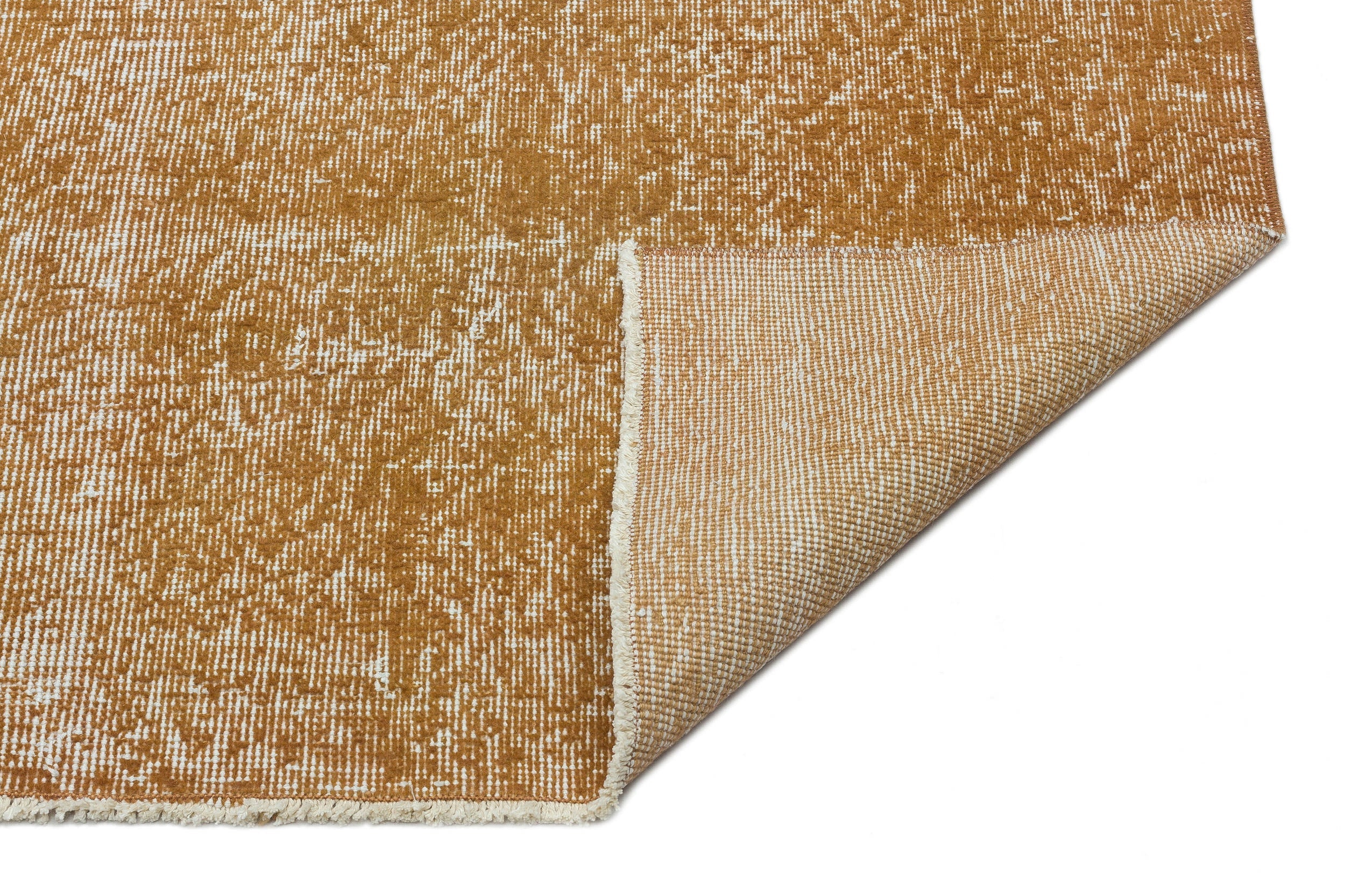 Atina Brown Vintage Wool Handmade Area Rug 5'9" x 9'6"
