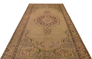 Atina Brown Vintage Wool Handmade Area Rug 5'7" x 9'8"