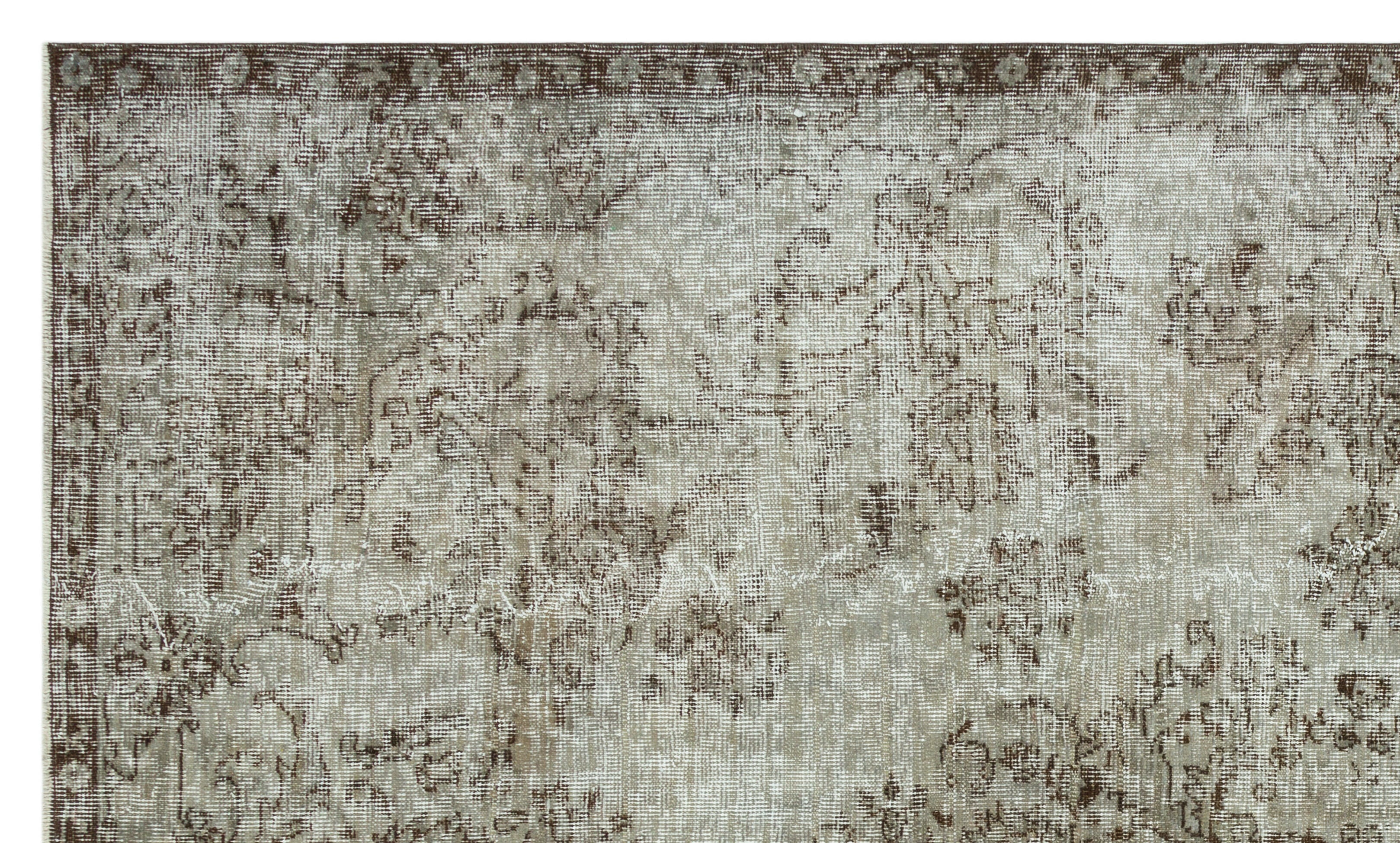 Atina Grey Vintage Wool Handmade Area Rug 5'7" x 9'6"