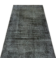 Atina Black Vintage Wool Handmade Area Rug 2'10" x 6'2"