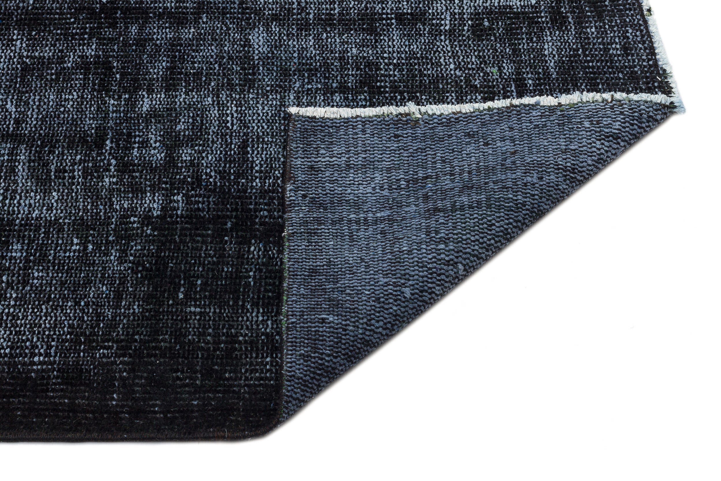 Atina Black Vintage Wool Handmade Area Rug 3'3" x 6'7"