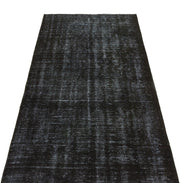 Atina Black Vintage Wool Handmade Area Rug 3'3" x 6'7"