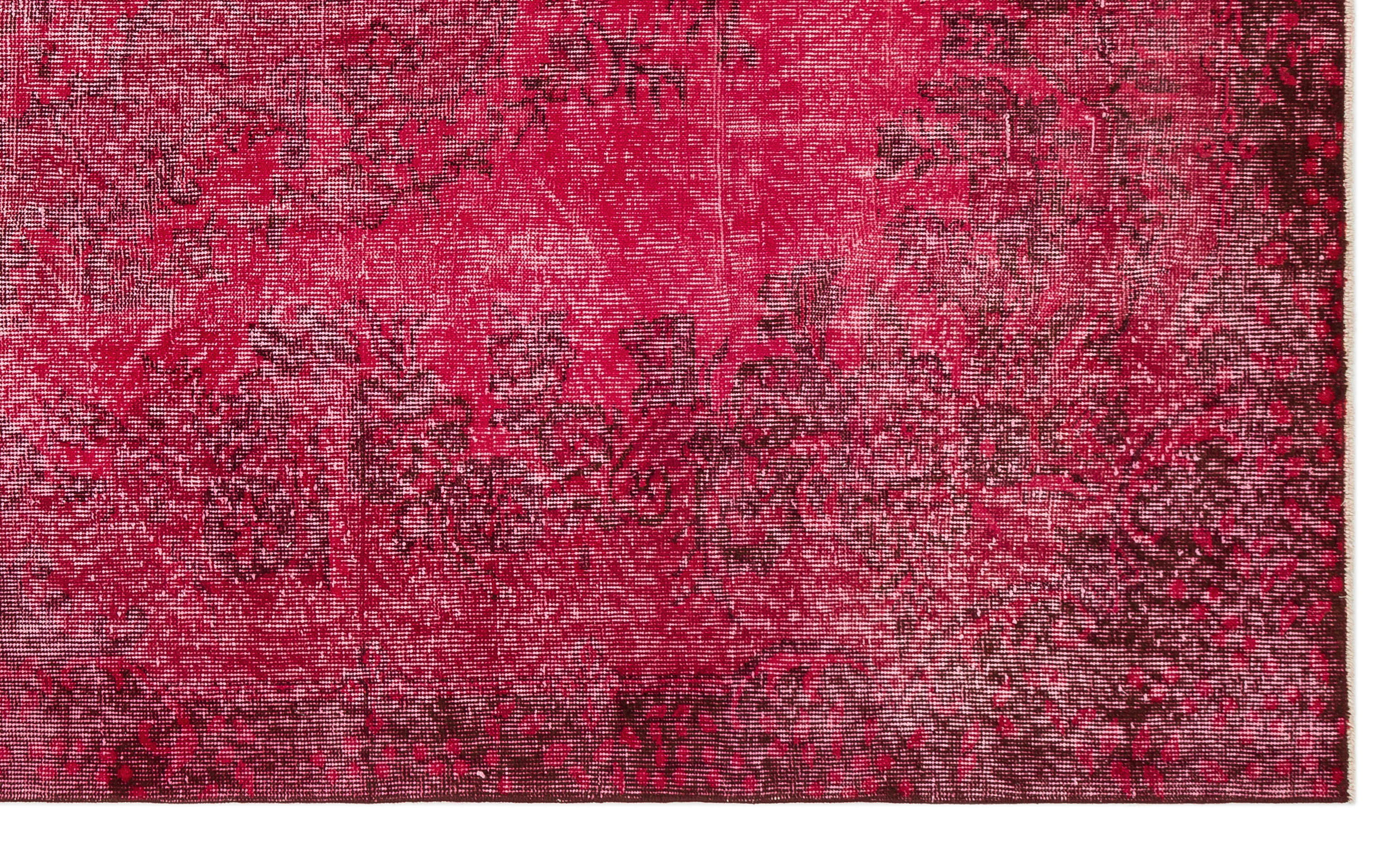 Atina Red Vintage Wool Handmade Area Rug 5'6" x 9'2"