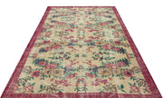 Atina Beige Vintage Wool Handmade Area Rug 5'5" x 10'2"