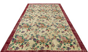 Atina Beige Vintage Wool Handmade Area Rug 6'3" x 9'8"
