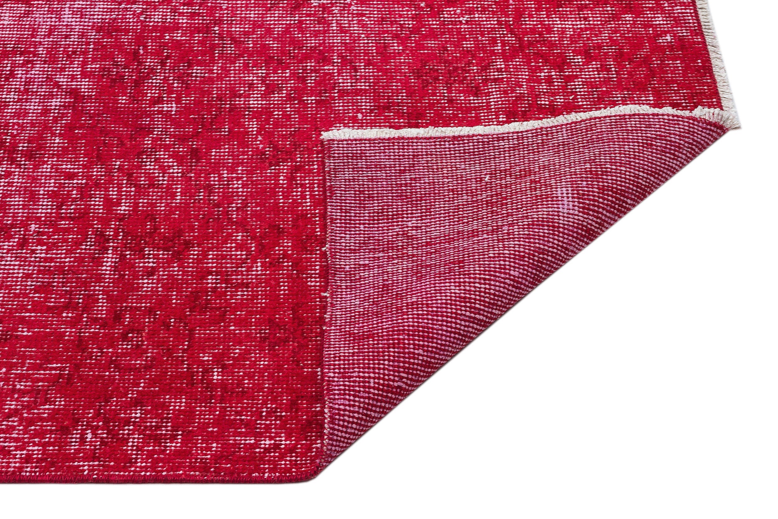 Atina Red Vintage Wool Handmade Area Rug 4'8" x 7'4"