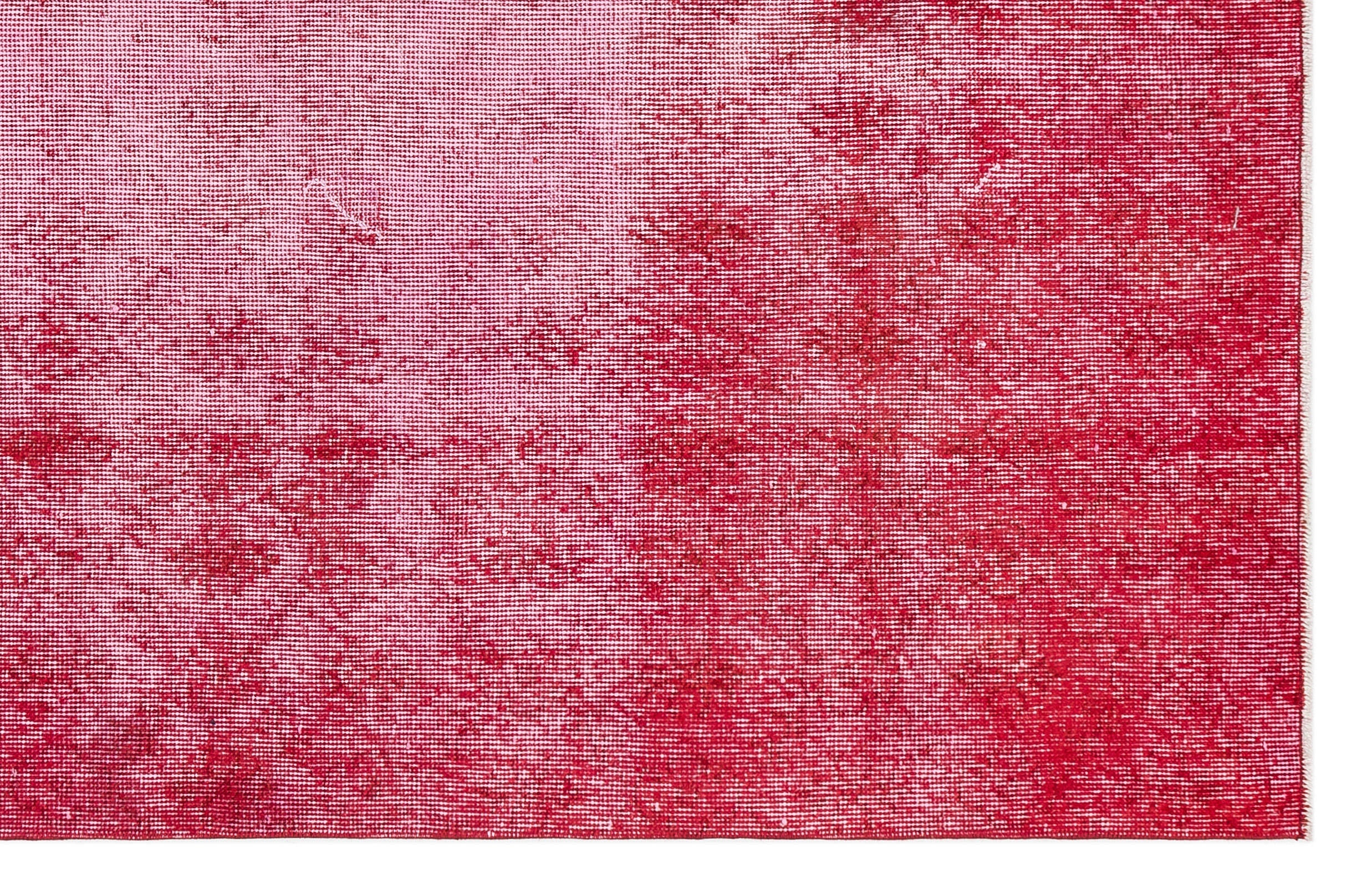 Atina Red Vintage Wool Handmade Area Rug 4'8" x 7'4"